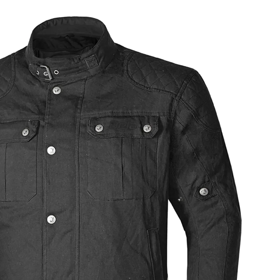 BELA Clutch Wax Motorcycle Jacket Black
