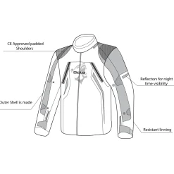Bela Cordaniel Motorcycle Jacket Black Dark Grey Red