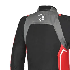 Bela Cordaniel Motorcycle Jacket Black Dark Grey Red