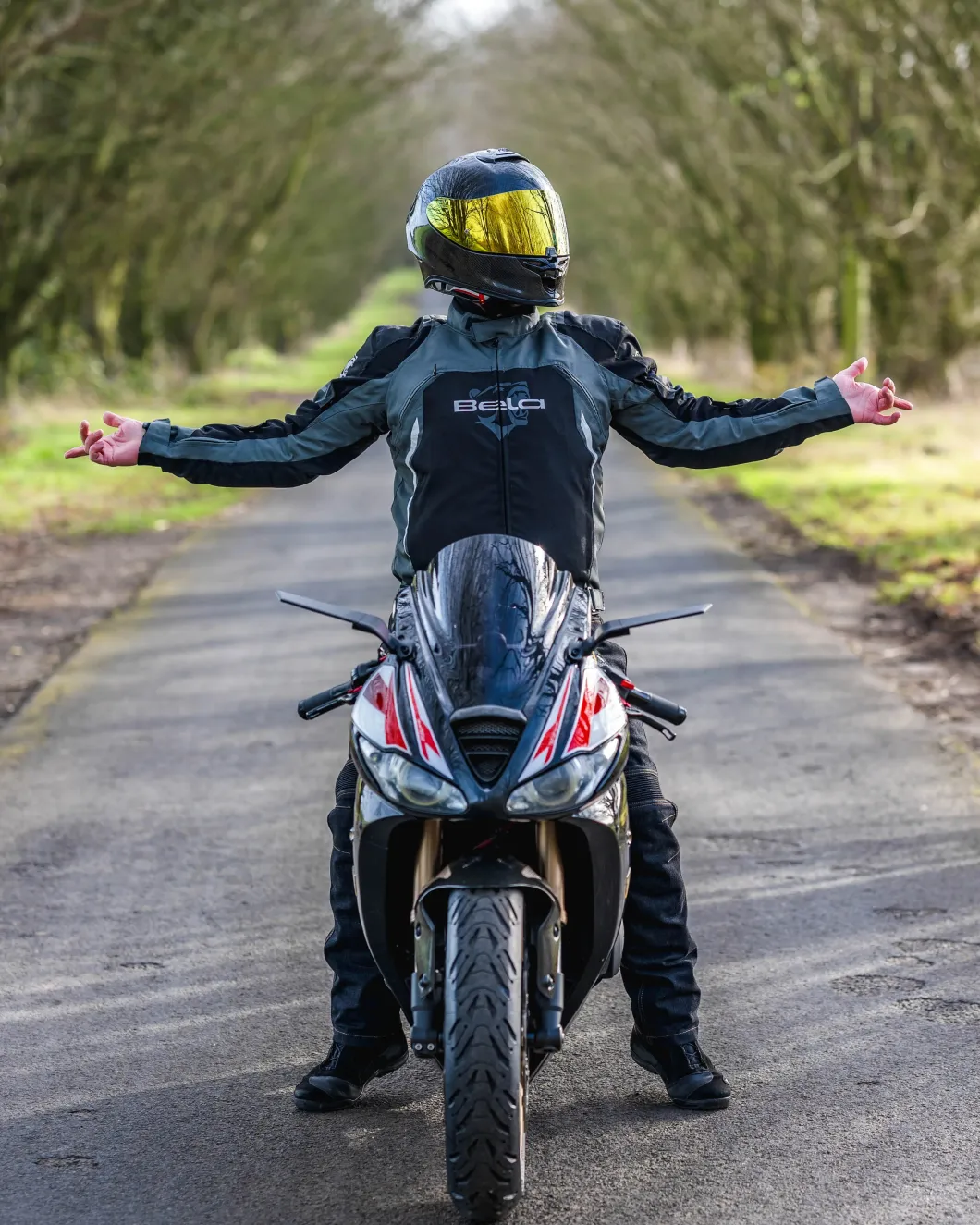 Bela Cordaniel Motorcycle Jacket Black/Dark Grey