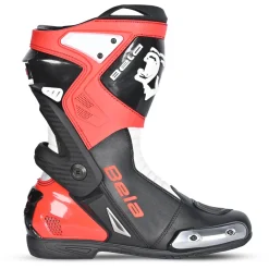 Bela Corsa Turbo Track Motorcycle Boots Black Red
