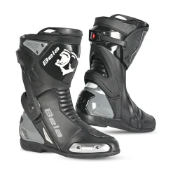 Bela Corsa Turbo Track Motorcycle Boots - Black Grey