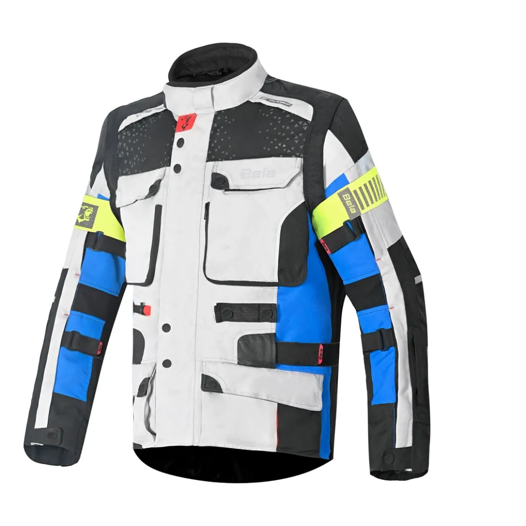 BELA CROSSROAD EXTREME WP GIACCA DI MOTO UOMO GHIACCIO BLU NERO