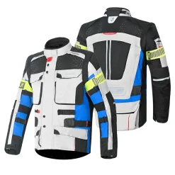 BELA CROSSROAD EXTREME WP GIACCA DI MOTO UOMO GHIACCIO BLU NERO