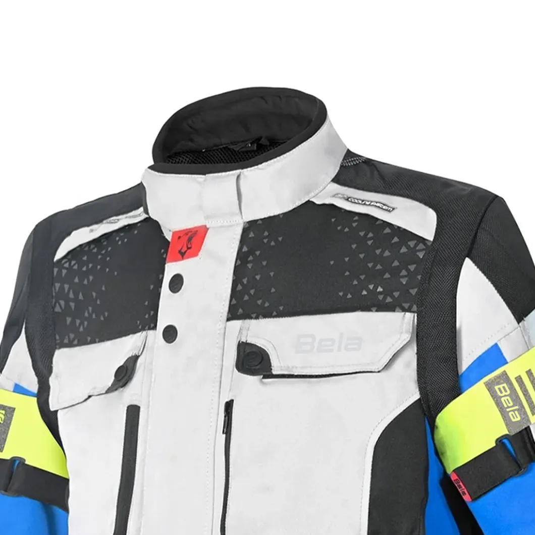 BELA CROSSROAD EXTREME WP GIACCA DI MOTO UOMO GHIACCIO BLU NERO