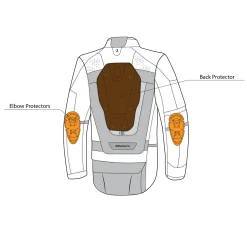 Bela Cross Road Extreme WP Men's Three-Layer Motorcycle Jacket (Removable Sleeves)