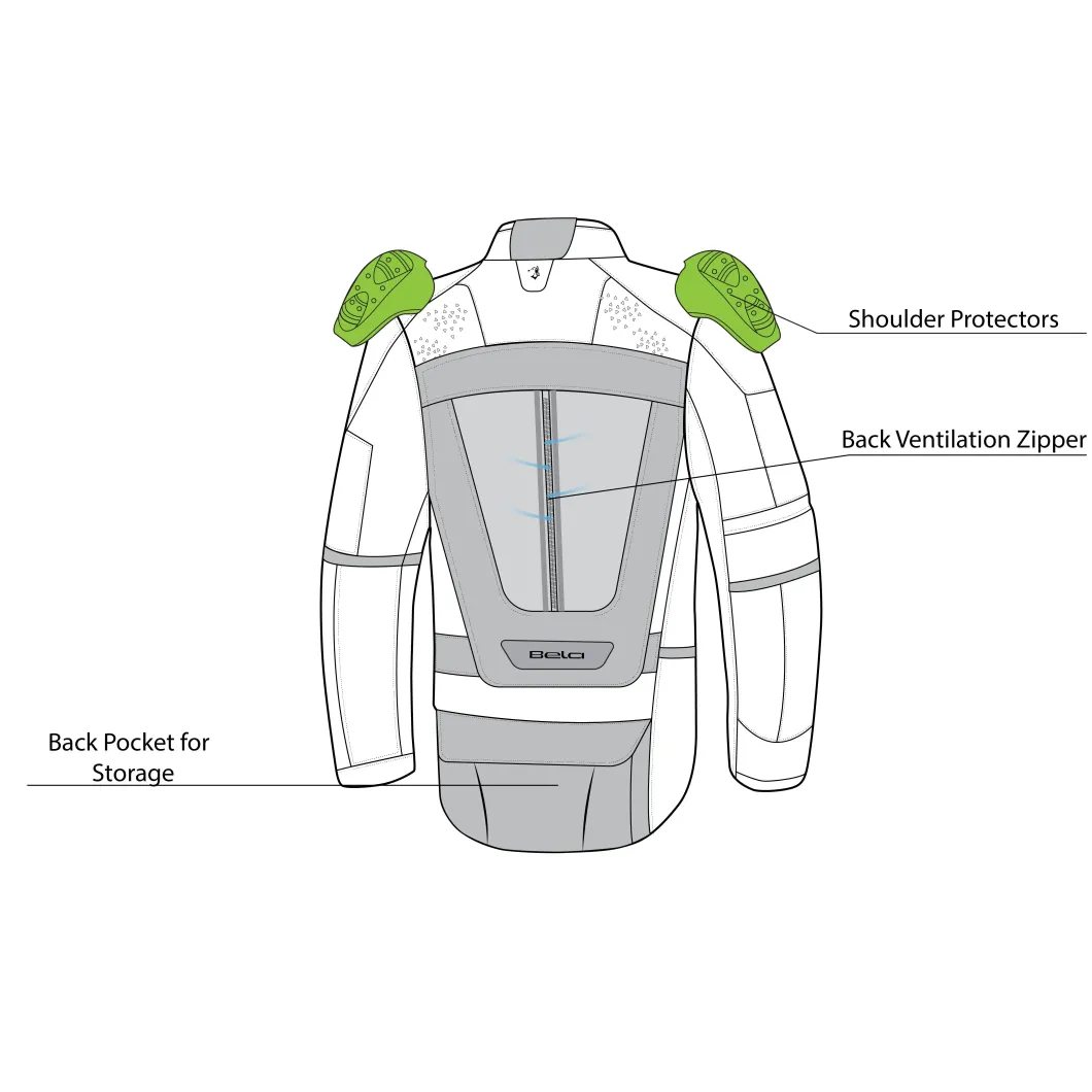 Bela Cross Road Extreme WP Men's Three-Layer Motorcycle Jacket (Removable Sleeves)