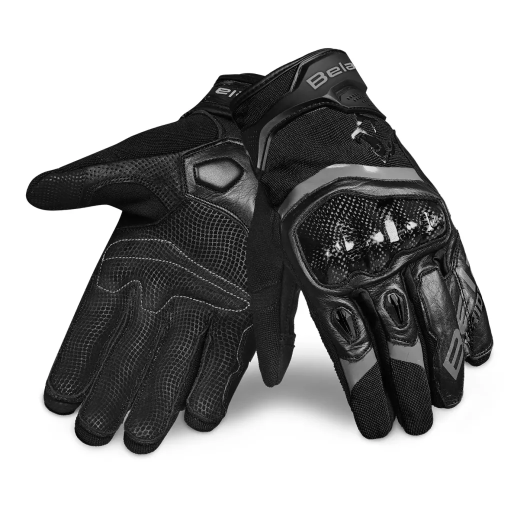 Bela Daring Men's Black Fabric Gloves
