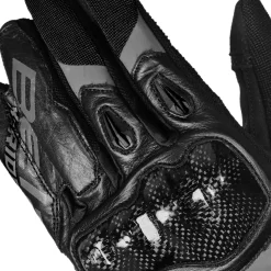 Bela Daring Men's Black Fabric Gloves