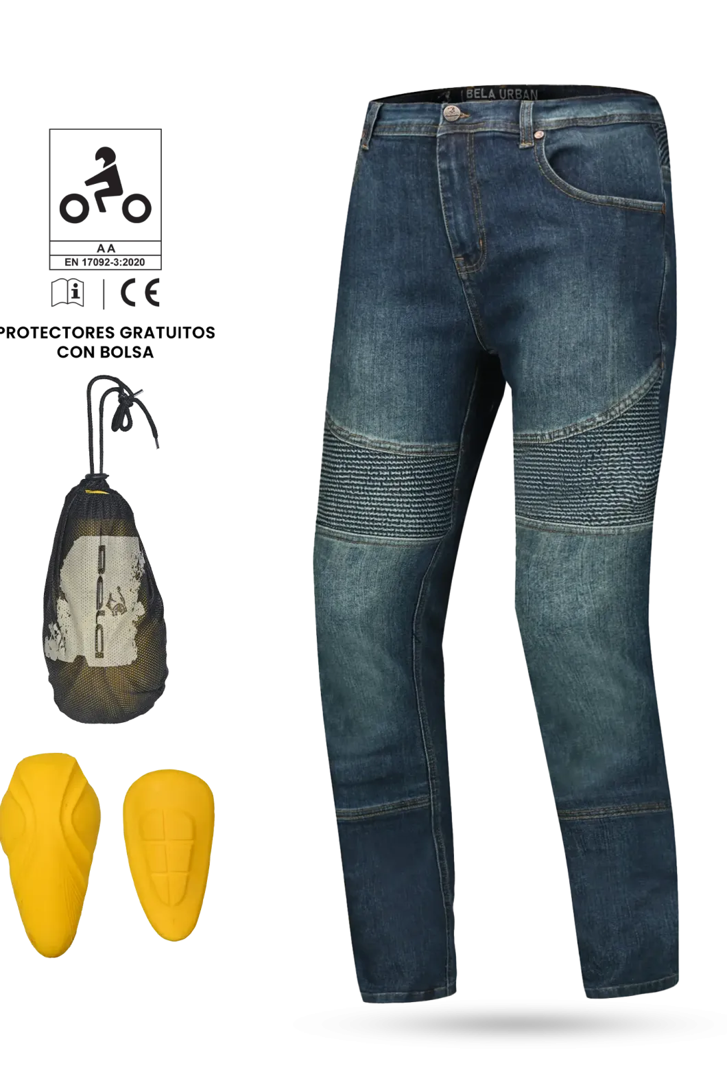 BELA - Denim Jeans Pants Urban Lady 32L Vintage Blue