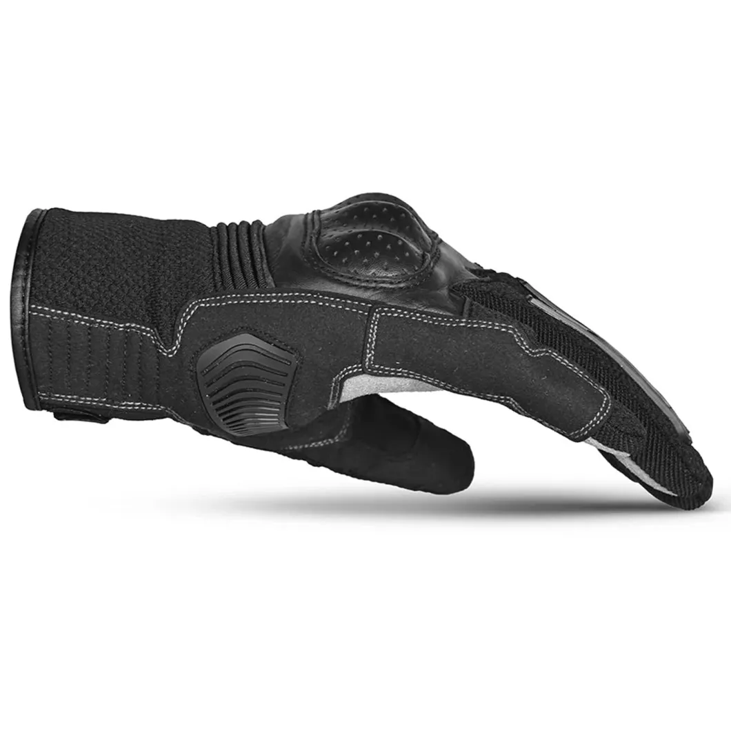 Bela Drift Man Black Fabric Motorcycle Gloves
