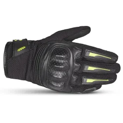 Bela Drift Man Fabric Motorcycle Gloves Black Yellow