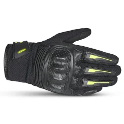 Bela Drift Women's Motorcycle Gloves Fabric Black Yellow