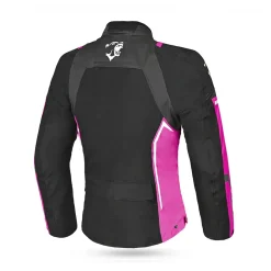 BELA ELANUR GIACCA DI MOTO DONNA NERO ANTRACITA ROSO