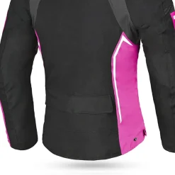 BELA ELANUR GIACCA DI MOTO DONNA NERO ANTRACITA ROSO