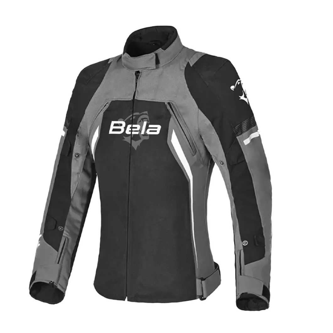 BELA ELANUR WOMEN'S MOTORCYCLE JACKET BLACK GREY