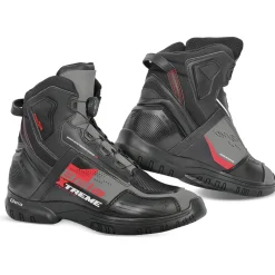 BELA EXTREME FORCE WOMEN'S MOTORCYCLE BOOTS BLACK GREY RED