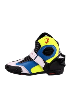 Bela Faster Racing Motorcycle Racing Boots White Blue