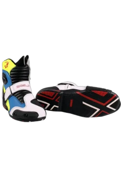 Bela Faster Racing Motorcycle Racing Boots White Blue