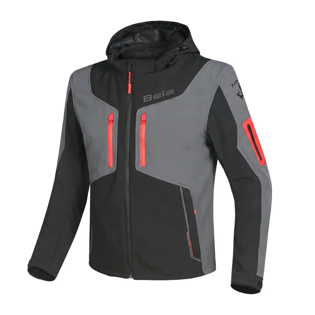 BELA FIRE FLY FELPA UOMO NERO ANTHRACITE ROSSO