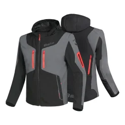BELA FIRE FLY FELPA UOMO NERO ANTHRACITE ROSSO