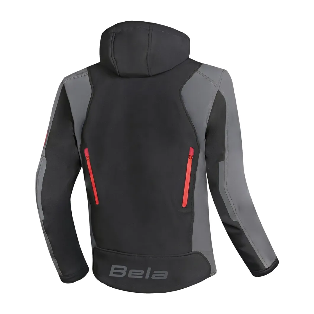 BELA FIRE FLY FELPA UOMO NERO ANTHRACITE ROSSO