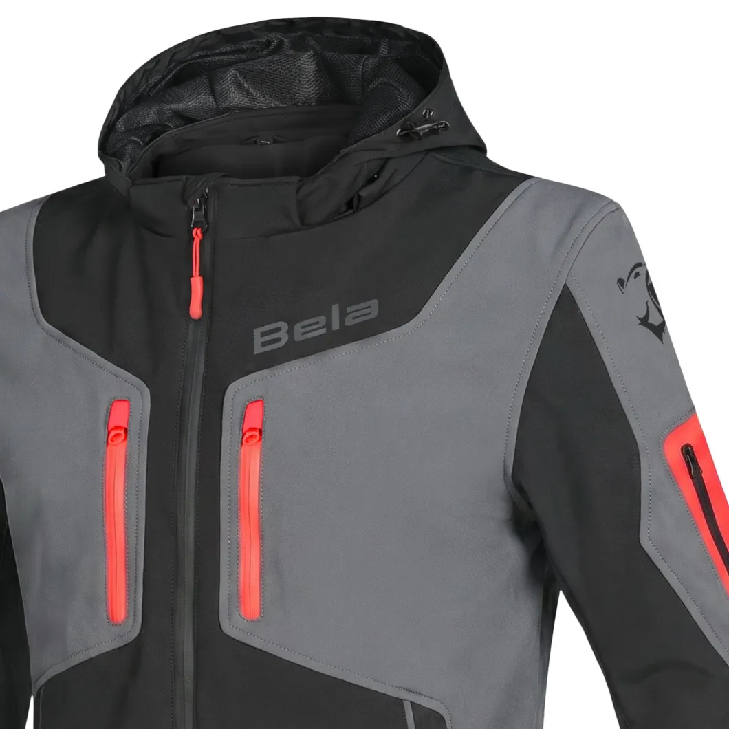 BELA FIRE FLY FELPA UOMO NERO ANTHRACITE ROSSO