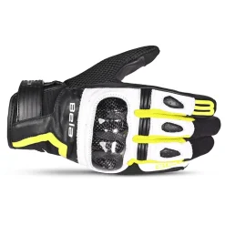 Bela - Gloves Piel Air Flow Lady Black/white/amarillo