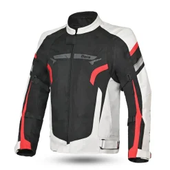 BELA HIGHLAND GIACCA DI MOTO UOMO ANTRACITE CAQUI NERO ROSSO