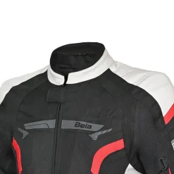 BELA HIGHLAND GIACCA DI MOTO UOMO ANTRACITE CAQUI NERO ROSSO