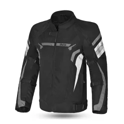 BELA HIGHLAND MEN'S MOTORCYCLE JACKET BLACK ICE GREY