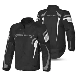 BELA HIGHLAND MEN'S MOTORCYCLE JACKET BLACK ICE GREY
