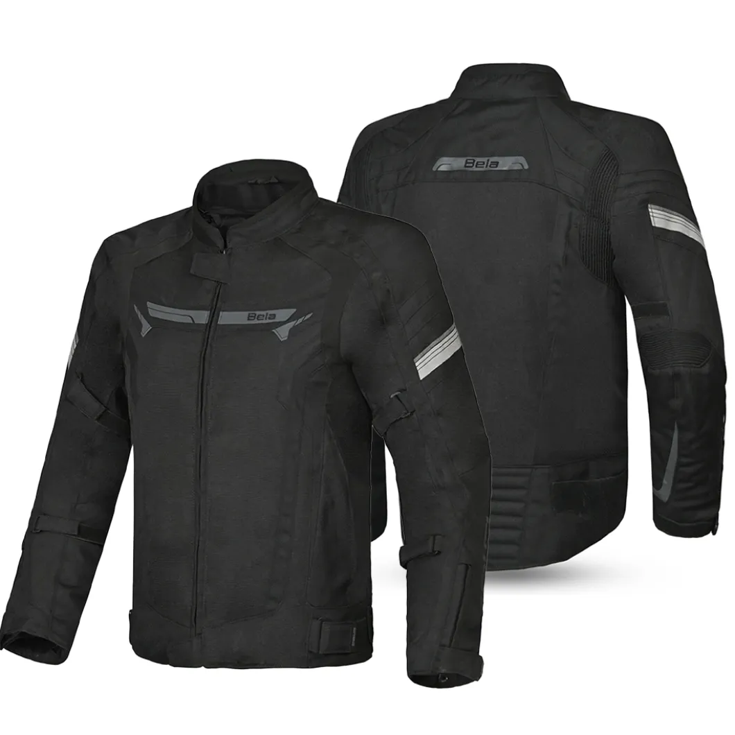 BELA Highland Men's Motorcycle Jacket Black