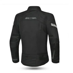 BELA HIGHLAND WOMEN'S MOTORCYCLE JACKET IN BLACK GREY FABRIC