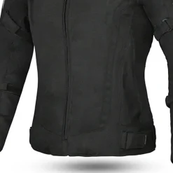 BELA HIGHLAND WOMEN'S MOTORCYCLE JACKET IN BLACK GREY FABRIC