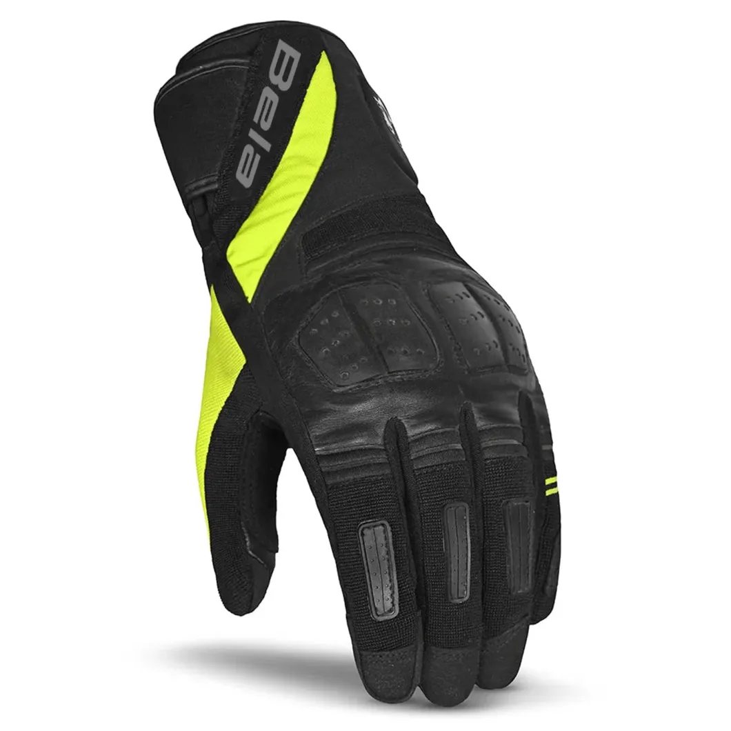 Bela Highway Men's Winter Gloves Black/Fluor Yellow