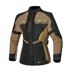 BELA HURRICANE 3 IN 1 GIACCA DI MOTO DONNA NERO SABBIA GIALLO FLUO