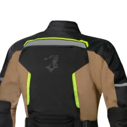 BELA HURRICANE 3 IN 1 GIACCA DI MOTO DONNA NERO SABBIA GIALLO FLUO