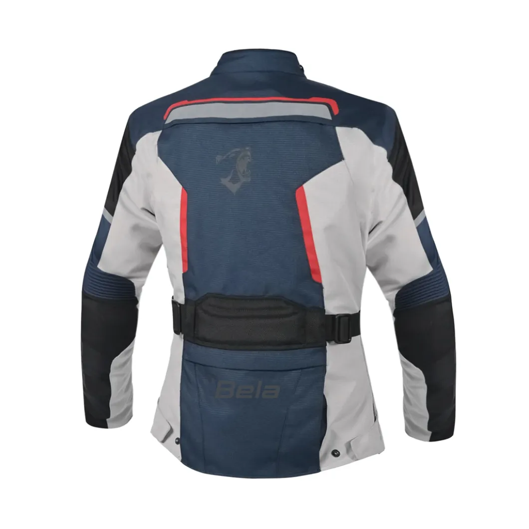 BELA HURRICANE 3 IN 1 GIACCA DI MOTO DONNA BLU GHIACCIO ROSSO