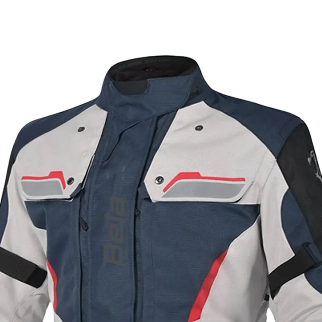 BELA HURRICANE 3 IN 1 GIACCA DI MOTO DONNA BLU GHIACCIO ROSSO