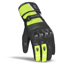 Bela Ice Winter WP Motorcycle Gloves Black/Fluorescent Yellow