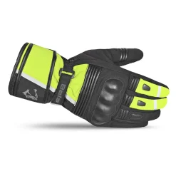 Bela Ice Winter WP Motorcycle Gloves Black/Fluorescent Yellow