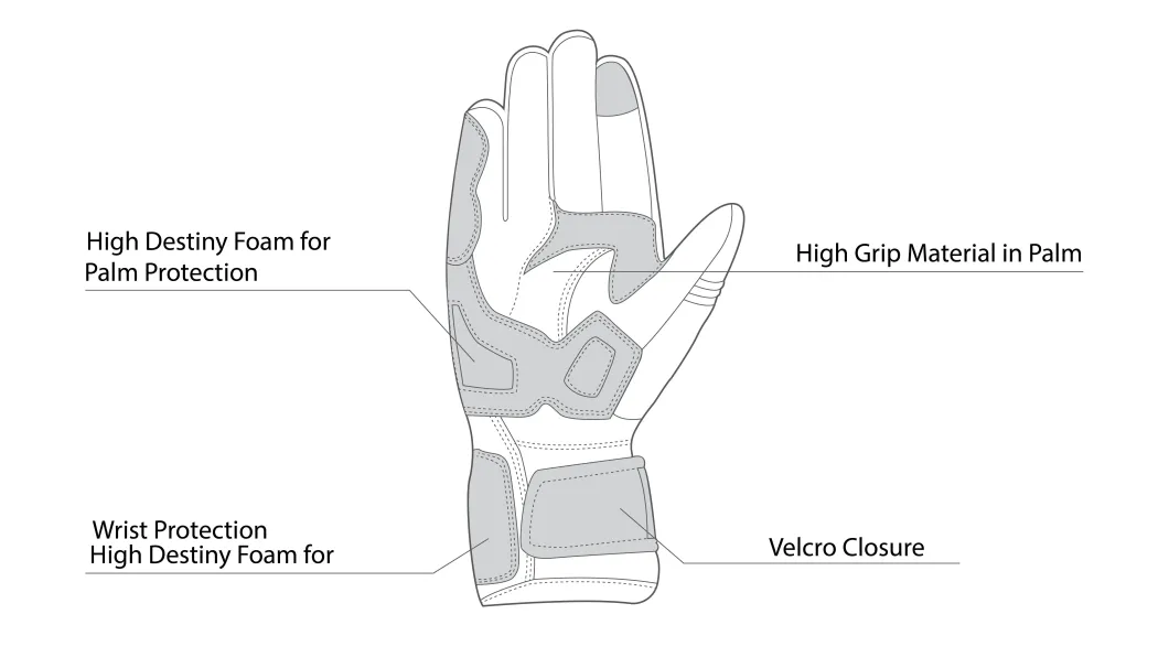 Bela Ice Winter WP Motorcycle Gloves Black/Fluorescent Yellow