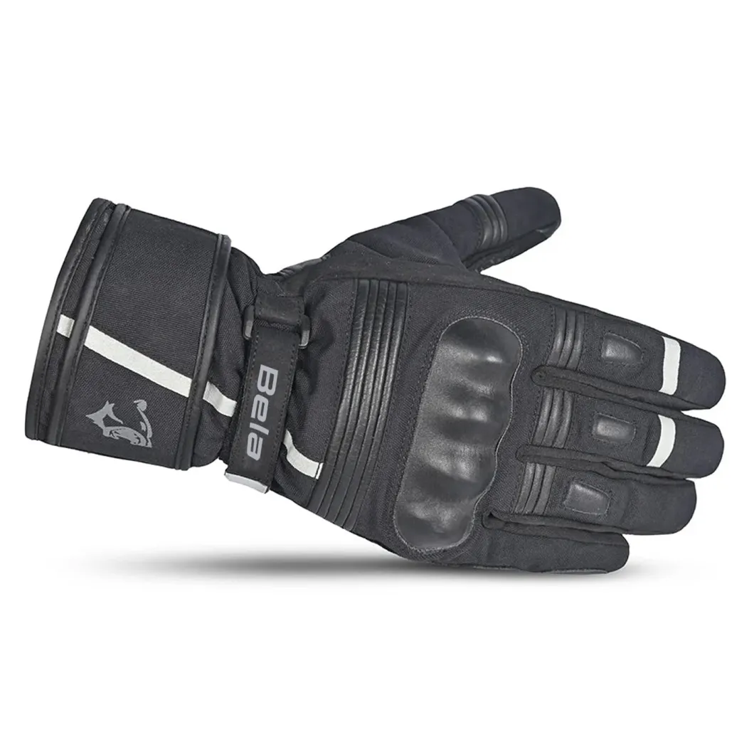 Bela Ice Winter WP Motorcycle Gloves Black/Grey