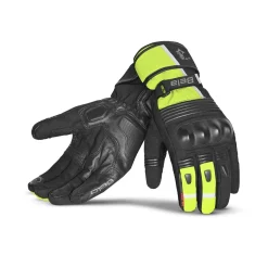 Bela Ice Winter WP Women's Motorcycle Gloves Black Yellow Fluor