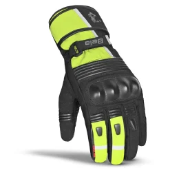 Bela Ice Winter WP Women's Motorcycle Gloves Black Yellow Fluor