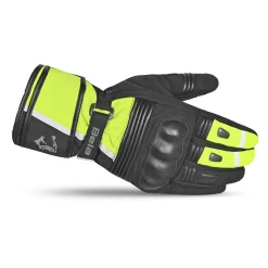 Bela Ice Winter WP Women's Motorcycle Gloves Black Yellow Fluor