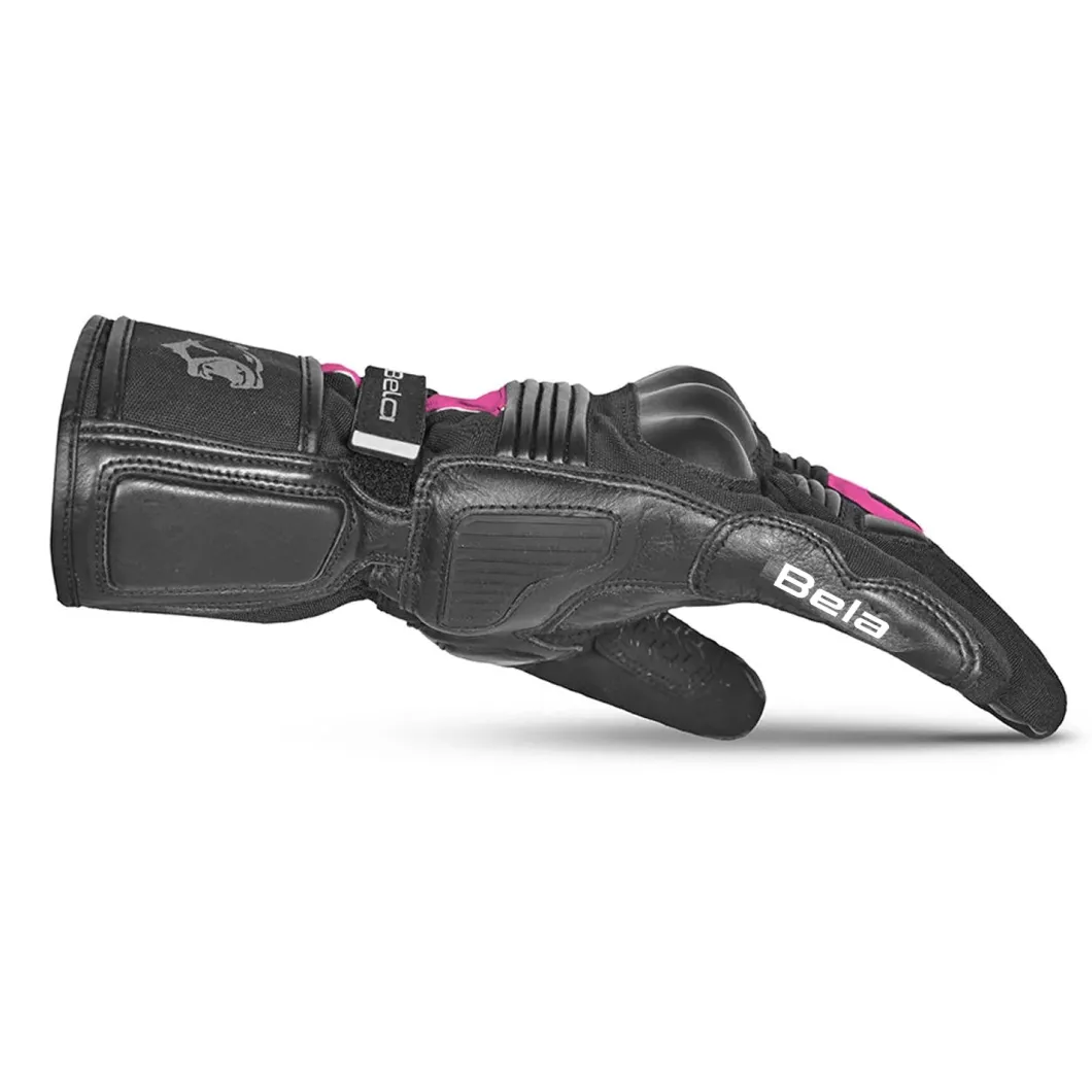 Bela Ice Winter WP Women's Motorcycle Gloves Black Pink