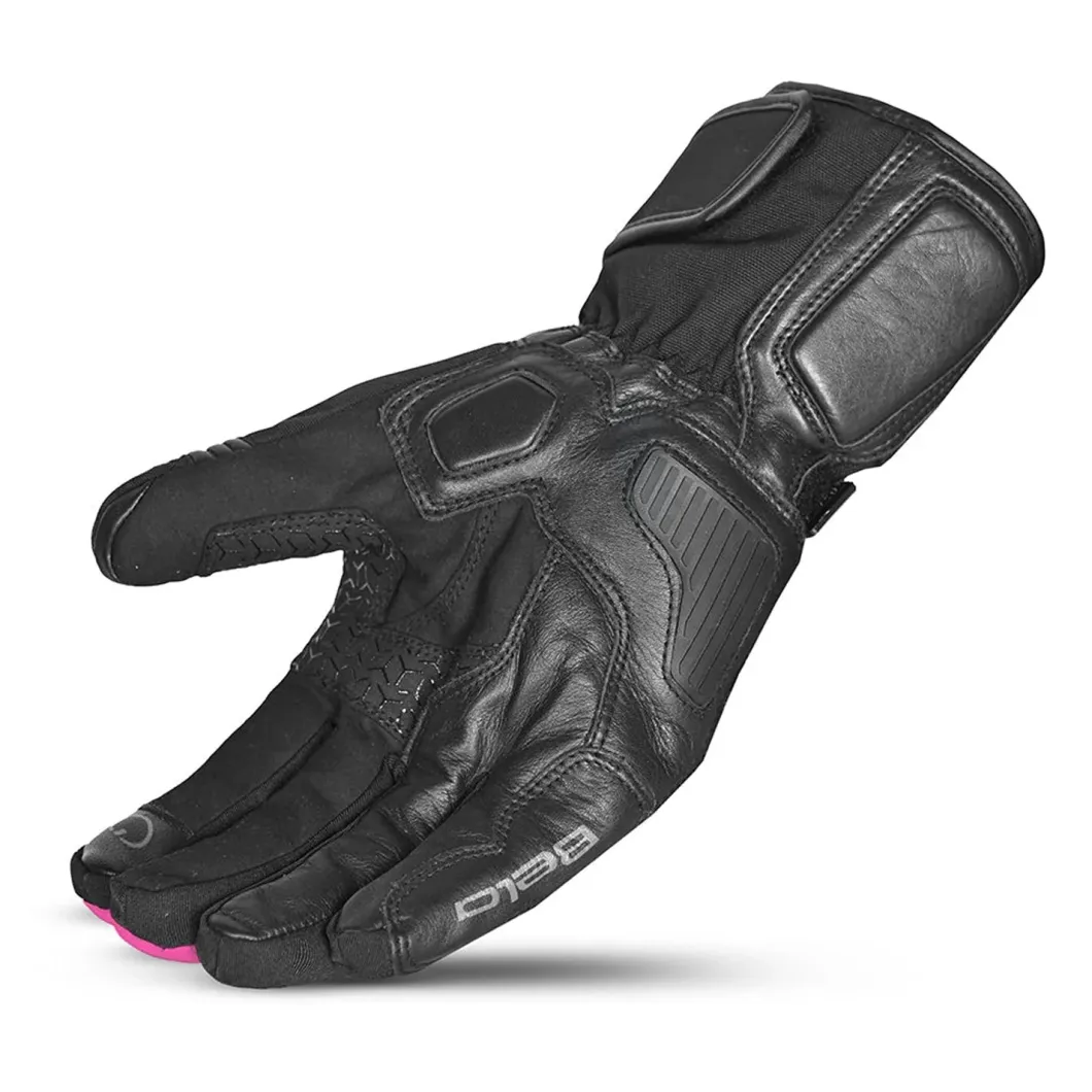 Bela Ice Winter WP Women's Motorcycle Gloves Black Pink