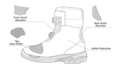BELA JUNIOR BLACK LEATHER SHORT BOOTS